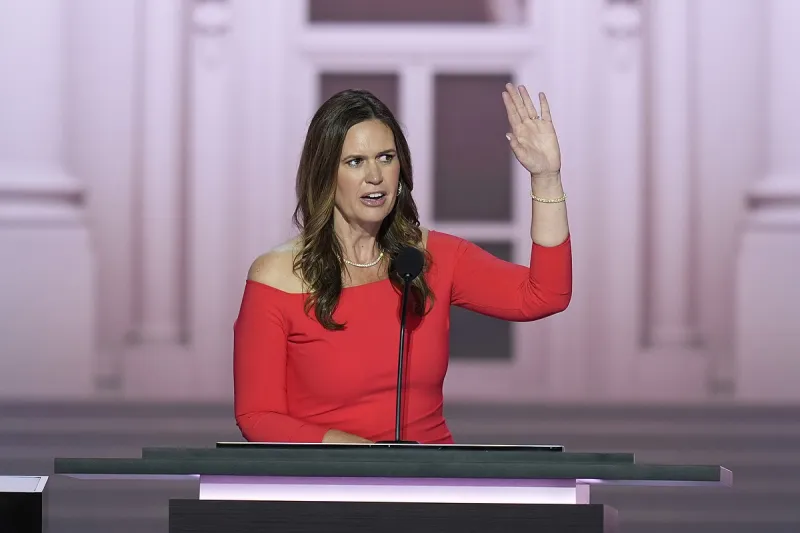 Sanders says last-minute family conflict kept her from attending Republican Convention in Dallas