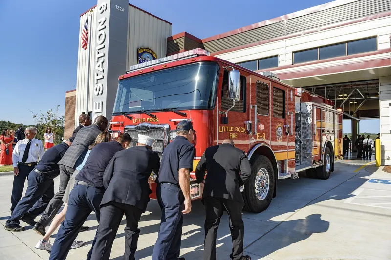 Little Rock's rebuilt Fire Station 9 reopens following loss of old building in 2023 tornado