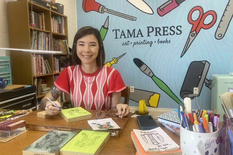 Owner of downtown Conway's Tama Press putting her Japanese heritage into greeting cards, art, prints