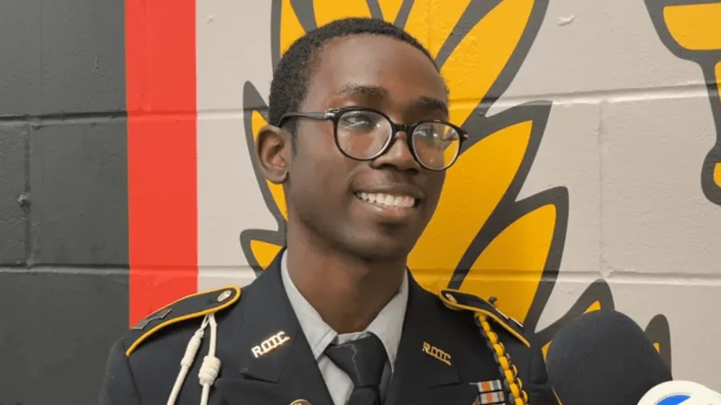 Mills High School JROTC senior takes on leadership role, encourages classmates to join