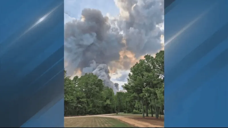 Temporary shelters in place following Calhoun County wildfire