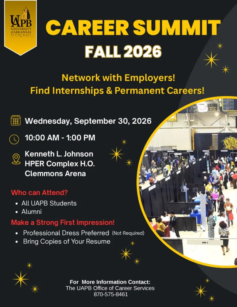 Career Opportunities are Endless at the UAPB Fall 2026 Career Summit