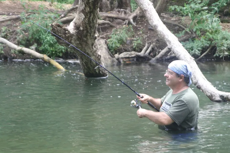 Low, slow water great for fishing