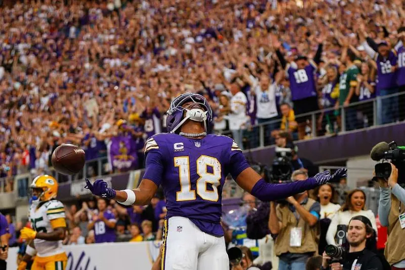 Jefferson opened the season with a return to the end zone, rewarding the Vikings for the opportunity