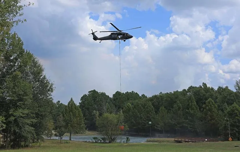 Calhoun County wildfire 75% contained as more helicopters sent to assist