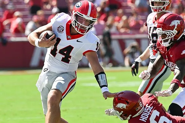 Arkansas football no match for No. 2 Georgia in 45-17 loss
