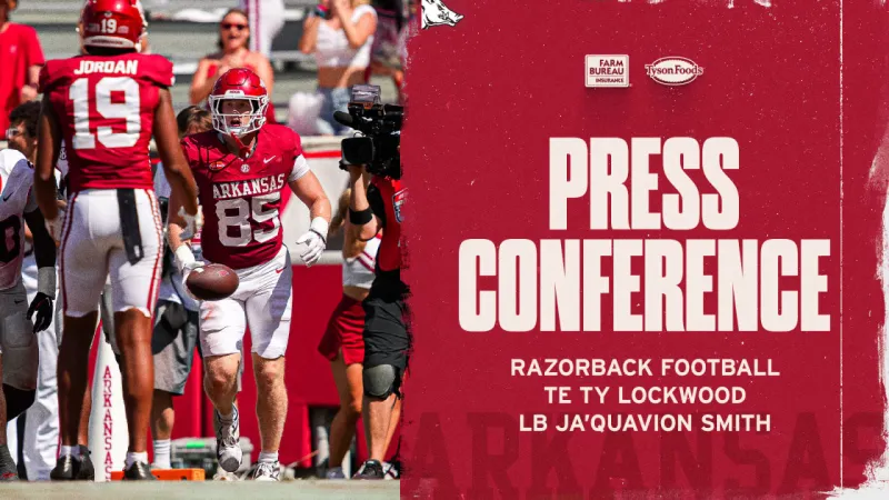 Lockwood, Smith discuss Arkansas' loss to #2 Georgia in SEC opener