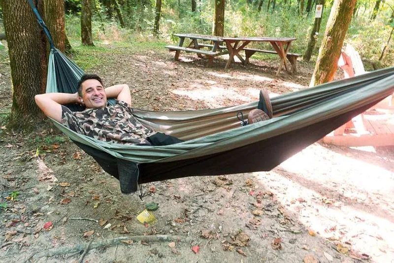 Relax by the river: Guests have waterside camp all to themselves