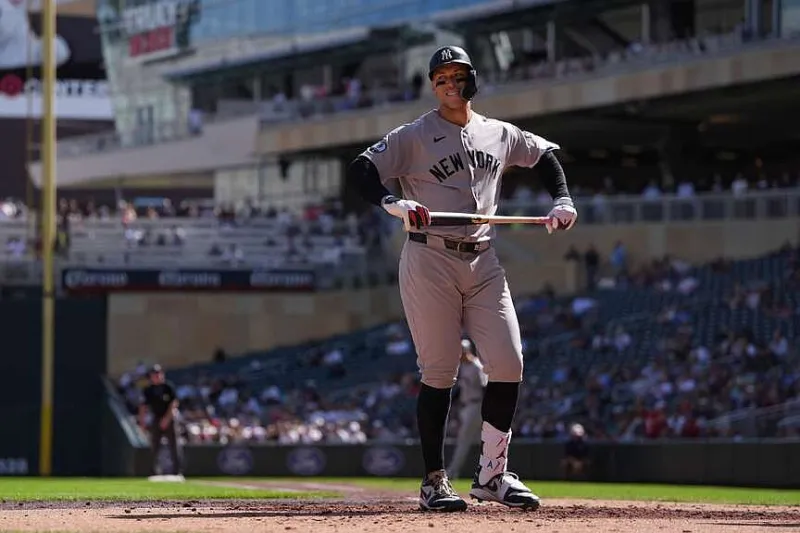 Yankees star Aaron Judge has injection in sore right calf, unlikely to play in the wild card series