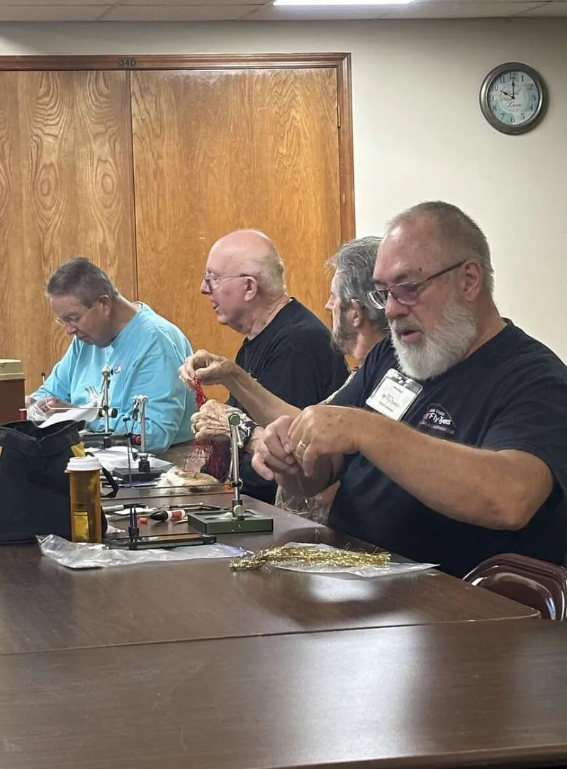Fly Tying is an art; students begin classes