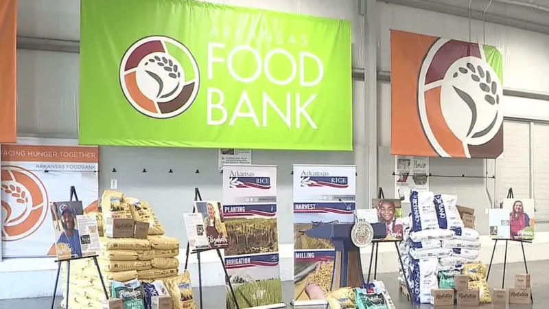 Rice farmers donate to Arkansas Food Bank during Rice Month and Hunger Action Month
