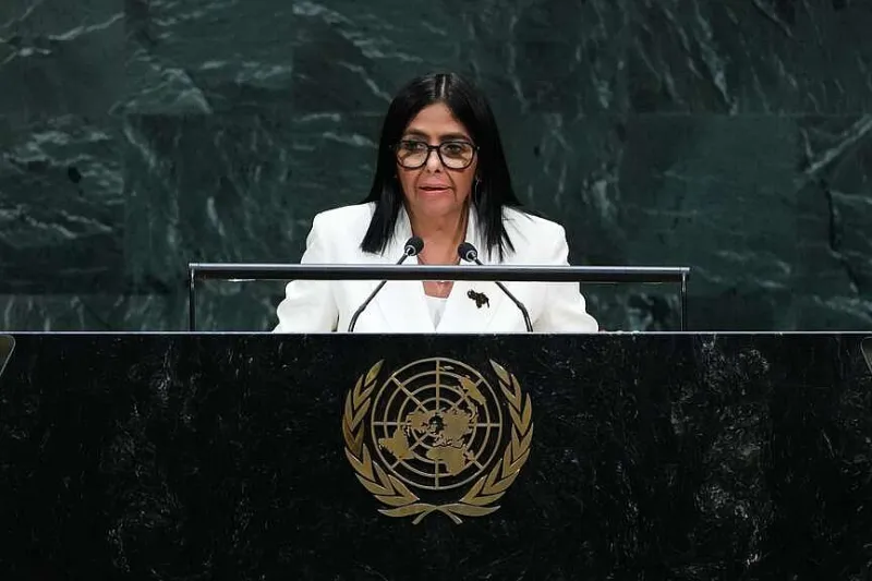 Venezuela's acting president delivers first address to UN