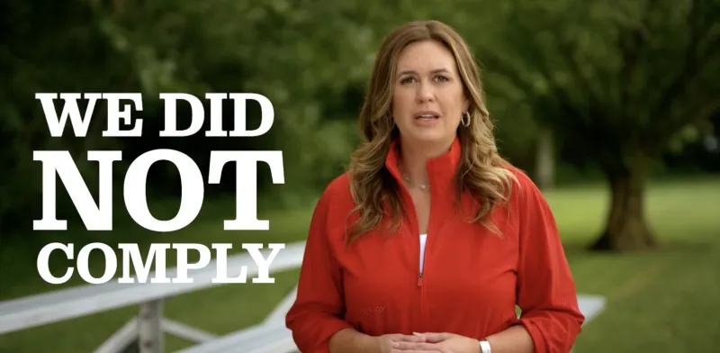 Come for the hate, stay for the baloney: Sarah Sanders' anti-trans TV ad offends on many levels