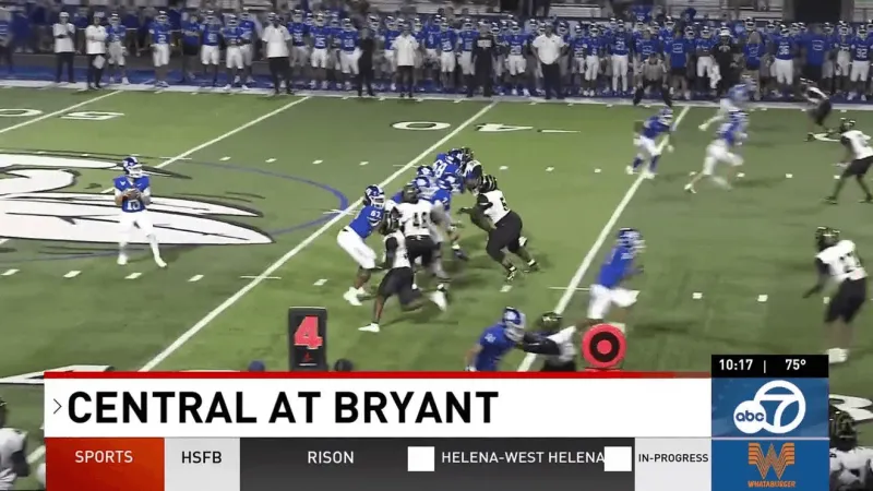 Bryant escapes Little Rock Central 14-2