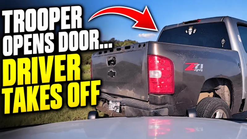 VIDEO: Driver Stopped, Then Fled as Trooper Opened Door, ASP Says