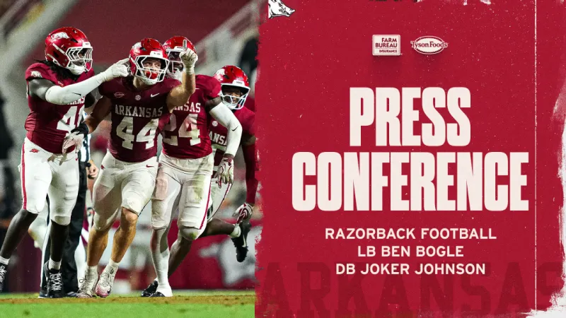 Bogle, Johnson break down Razorbacks' win against Golden Hurricane