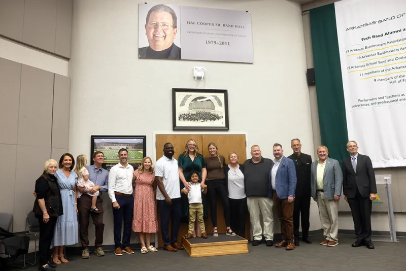 Hal Cooper Sr. Band Hall Dedicated at Arkansas Tech