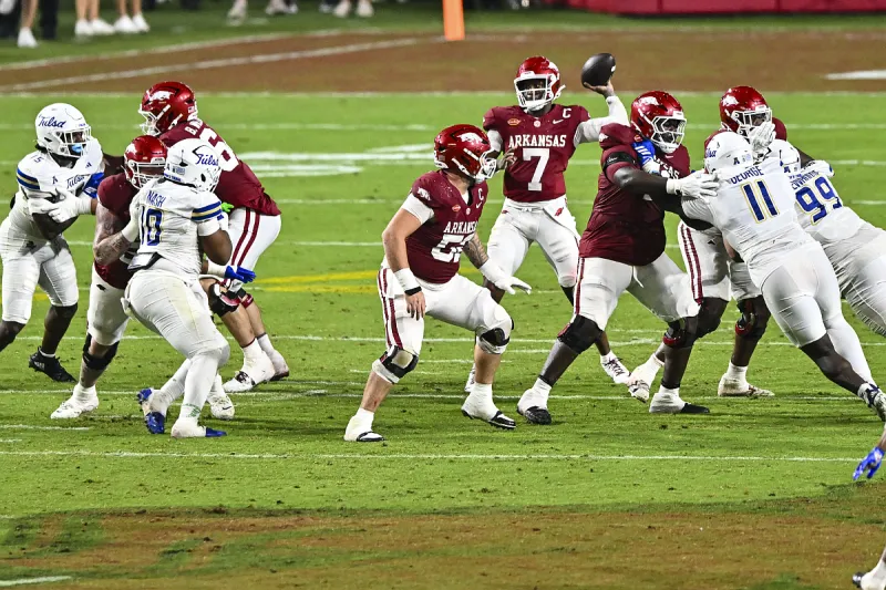 Arkansas football lists depth chart for Week 5 at Texas A&M