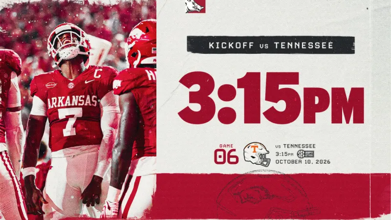 Game Time Announcement: Tennessee