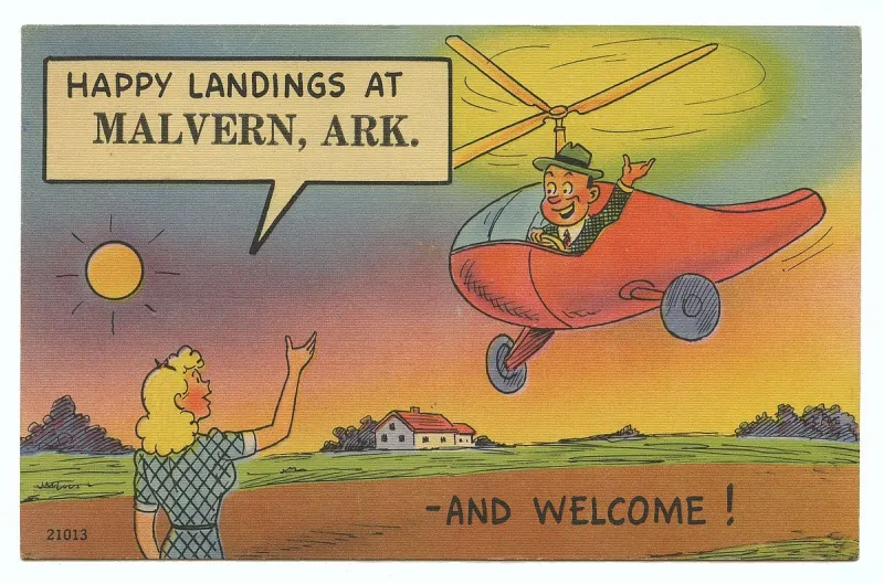Arkansas Postcard Past: Malvern in 1950