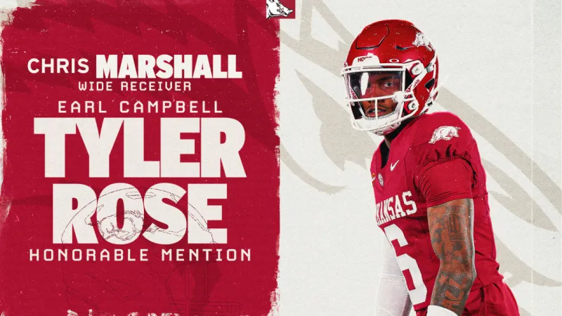 Marshall Receives Honorable Mention Nod From Earl Campbell Tyler Rose Award