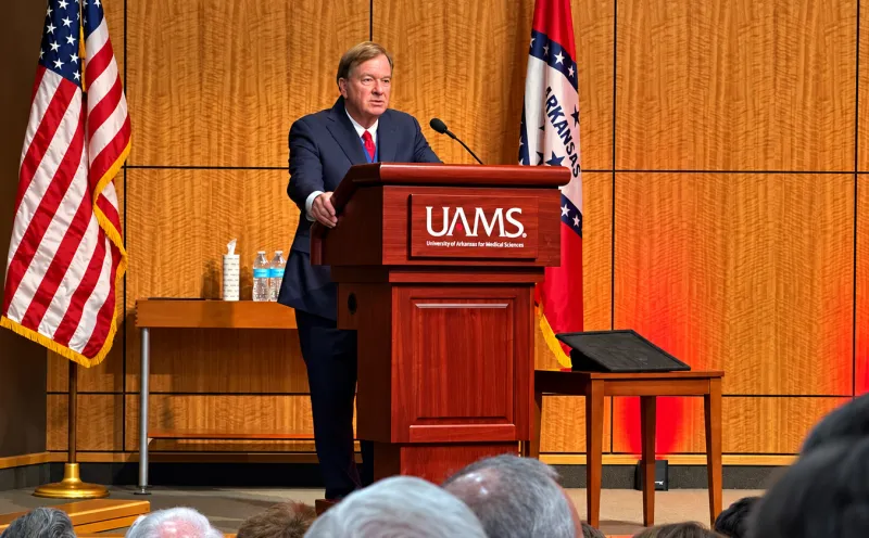 UAMS Chancellor Barnes honored, discusses efforts to keep rural hospitals open