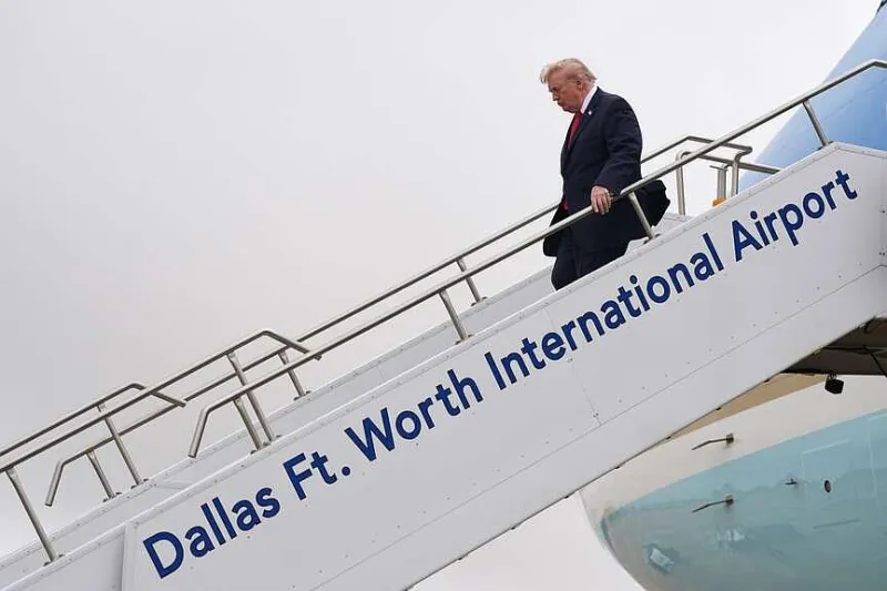 Trump hits the road to campaign