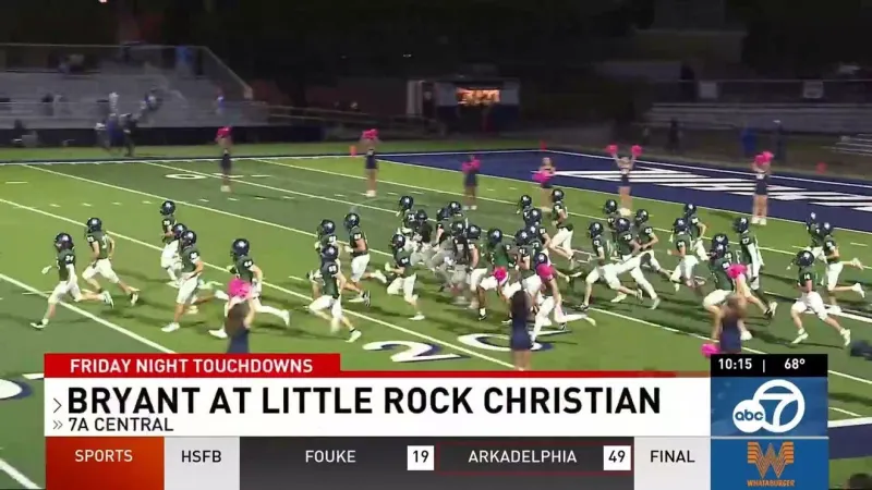 Little Rock Christian beats Bryant 25-22