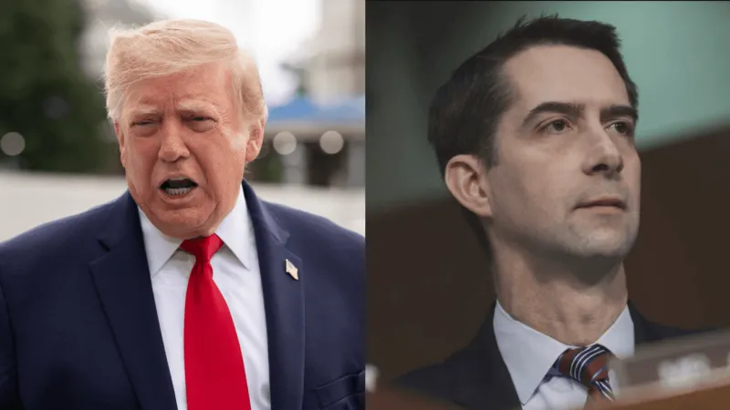 President Trump Shares Sen. Tom Cotton's cellphone number in social media post
