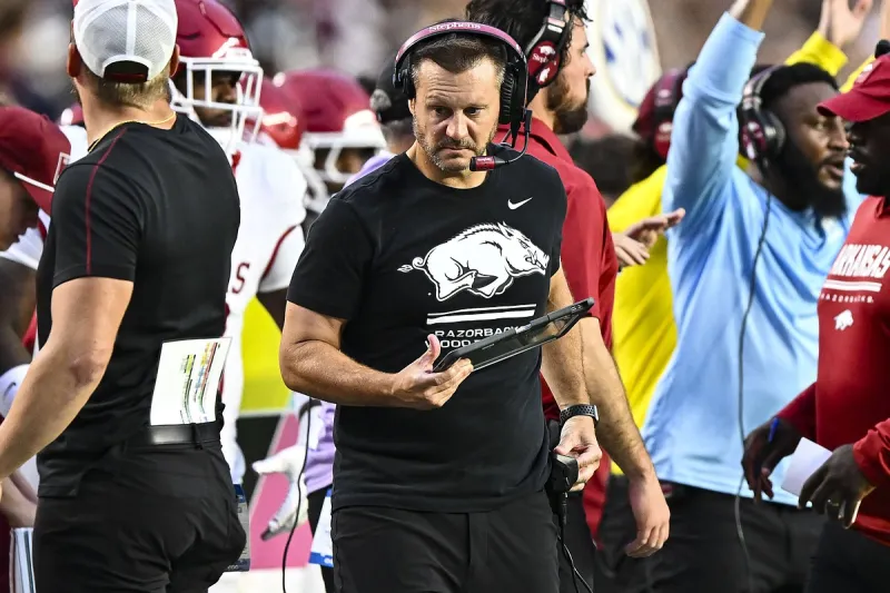 Ryan Silverfield press conference: Arkansas football falls at Texas A&M