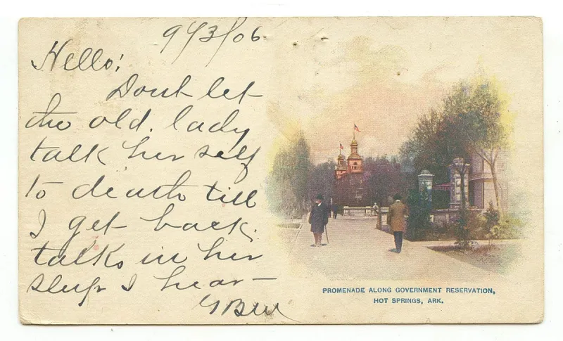 Arkansas Postcard Past: Hot Springs in 1906