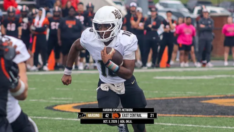 No. 2 Bisons Pull Away From East Central 42-21 in Battle of GAC Unbeatens