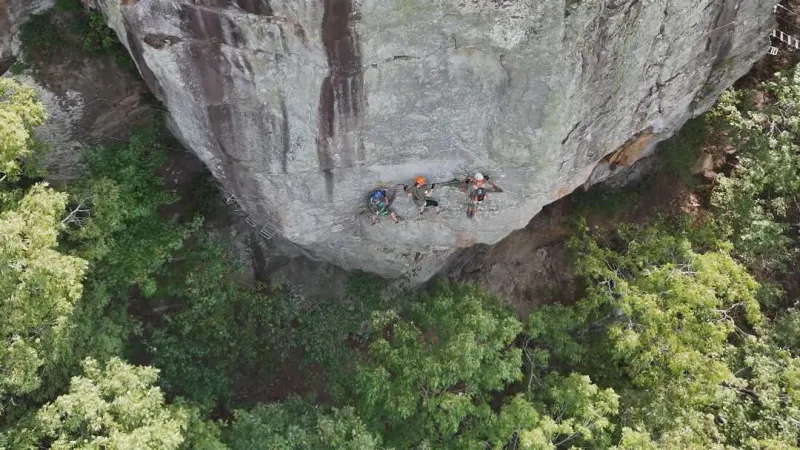 Petit Jean State Park via ferrata billed as only U.S. state park course of its kind