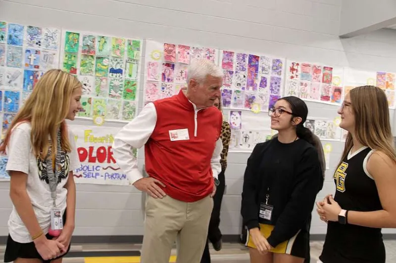 Rep. Womack offers advice to Prairie Grove students
