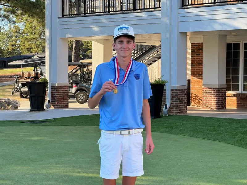 Sylvan Hills' Lynch rallies from four early bogeys to win individual 5A boys state golf title