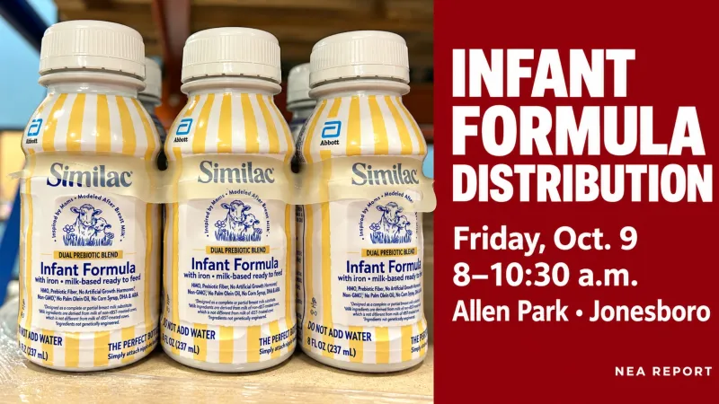 Food Bank to Distribute Infant Formula Friday in Jonesboro