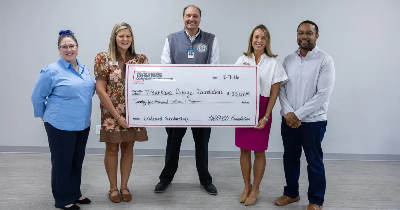 SWEPCO Foundation endows $25,000 scholarship at Texarkana College