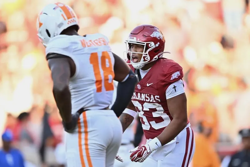 Arkansas football loses 14th SEC game in a row, 24-17 to Tennessee