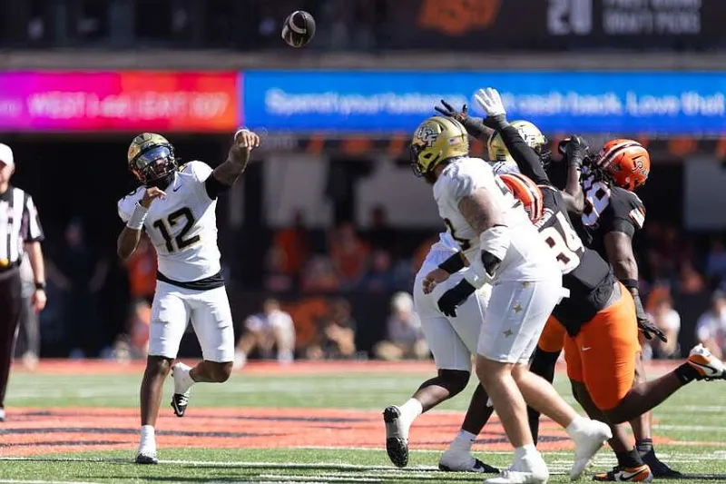 No. 18 Oklahoma State surges past Central Florida 42-28 after a fumble-return turning point