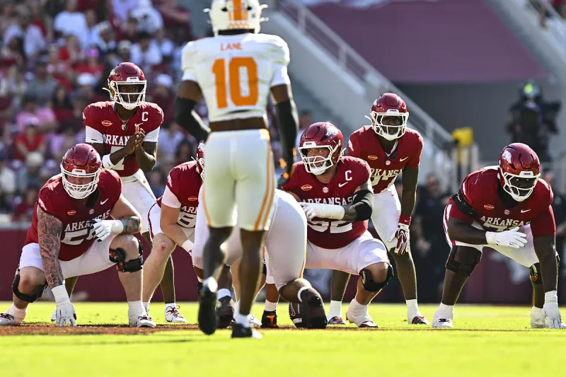 Arkansas football lists depth chart for Week 7 at Vanderbilt