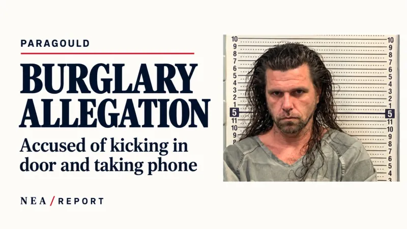Paragould Man Accused of Kicking In Door, Taking Phone to Prevent Police Call