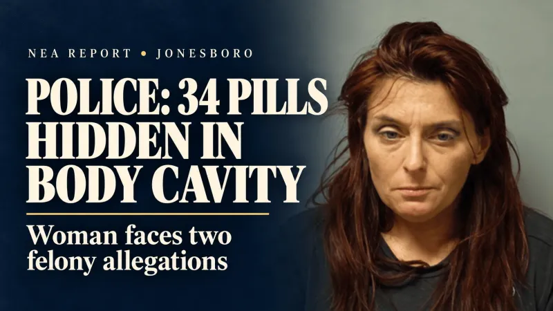 Police: Woman Swallowed Xanax, Hid 34 Pills in Body Cavity