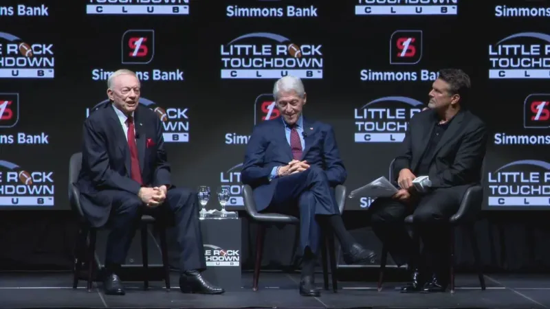 President Clinton and Cowboys owner Jerry Jones headline Little Rock Touchdown Club