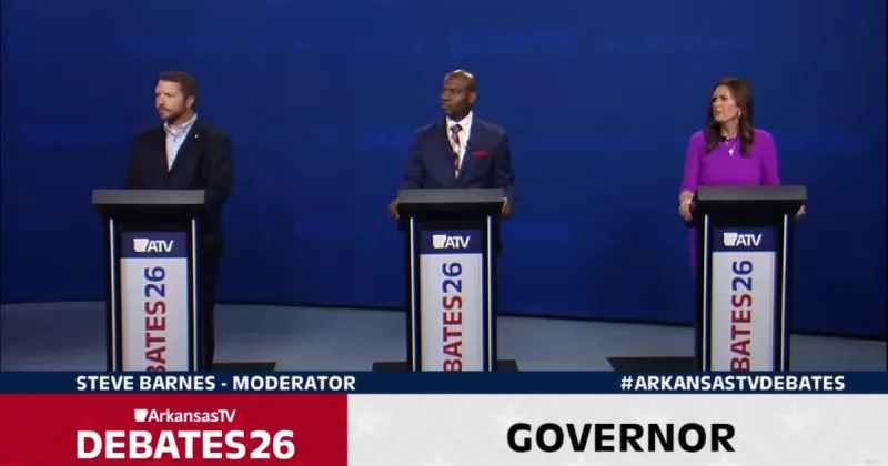 In gubernatorial debate, Sanders relies on usual talking points as opponents attack her record