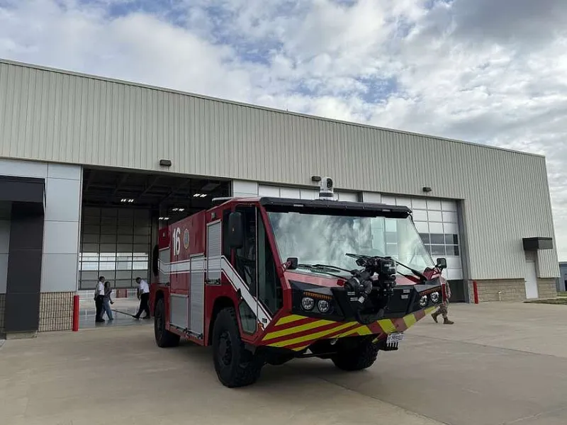 Ebbing Fire Department welcomes new $1.2 million fire truck to Air National Guard base