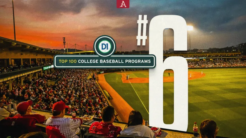 Hogs at No. 6 in D1Baseball's Top 100 Programs Rankings
