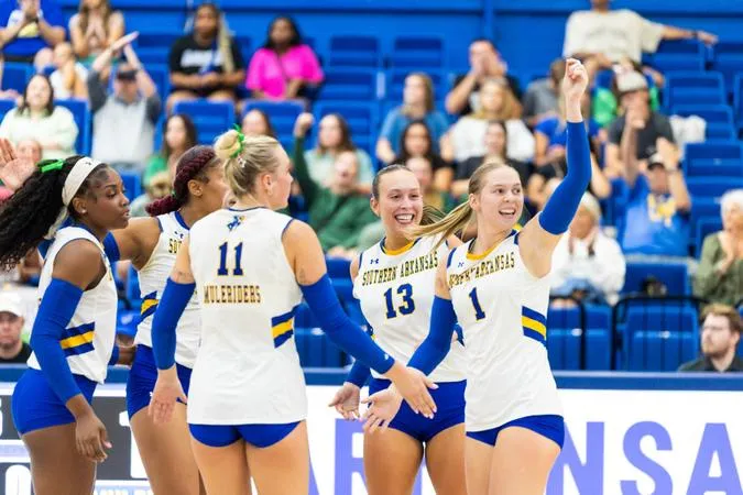 Muleriders Rally For Five-Set Road Triumph Over NWOSU