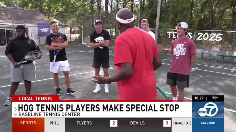 Tennis Hogs visit Kreth Simmons and his Baseline Tennis Center