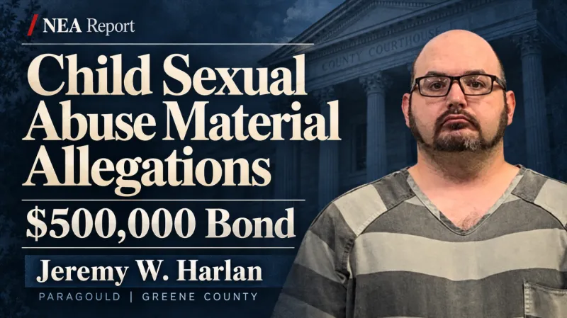$500,000 Bond Set for Paragould Man Accused of Sharing Child Sexual Abuse Video