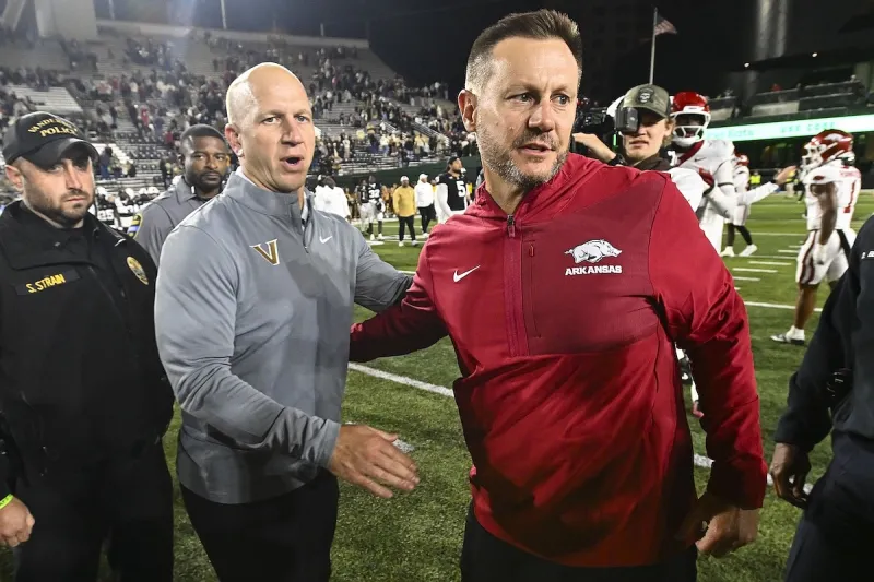 Ryan Silverfield, Clark Lea press conferences: Arkansas football downs Vanderbilt